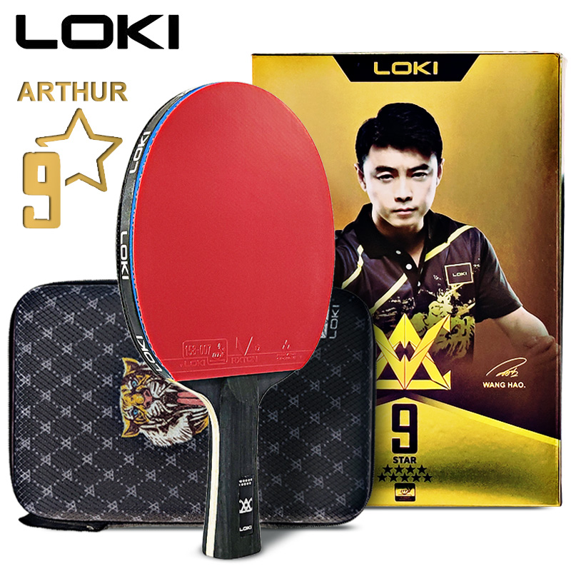 Table Tennis Xiom - LOKI ARTHUR 9-Sterne-Tischtennisschläger Carbon Offensive Leichter