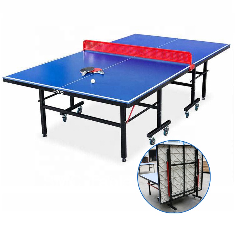 Table Tennis Youtube - Outdoor-Tennagetisch, faltbares Rad, Training, Stahl, Metallrahmen,