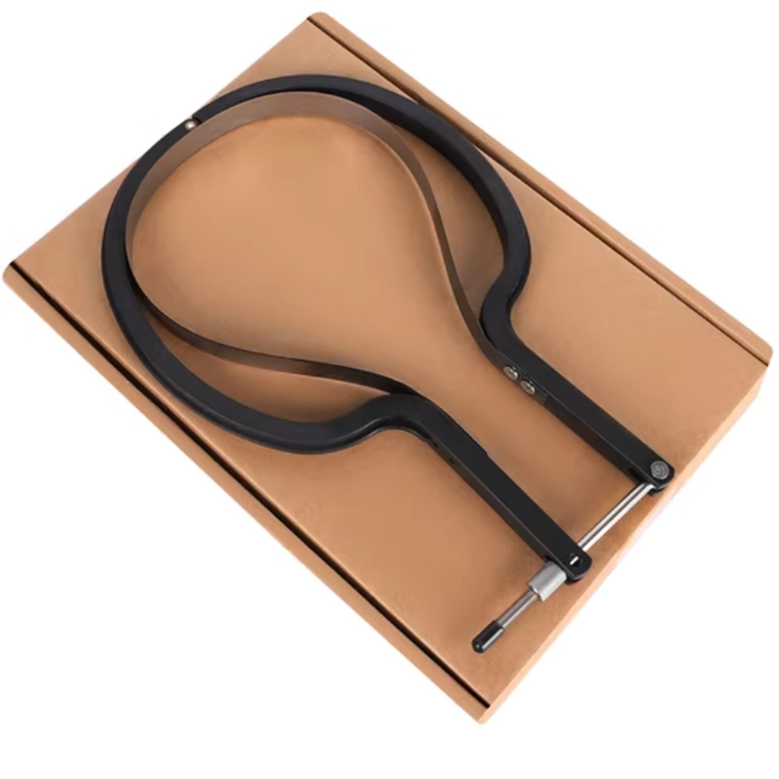 Table Tennis Table - Tischtennis-Schneidewerkzeug mit gebogener Klinge, schwarzer Schlägerkanten-Trimmer,