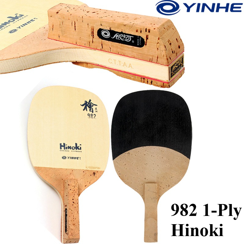 Table Tennis Table - YINHE 982 1-lagiges Massives Hinoki Tischtennisschlägerholz