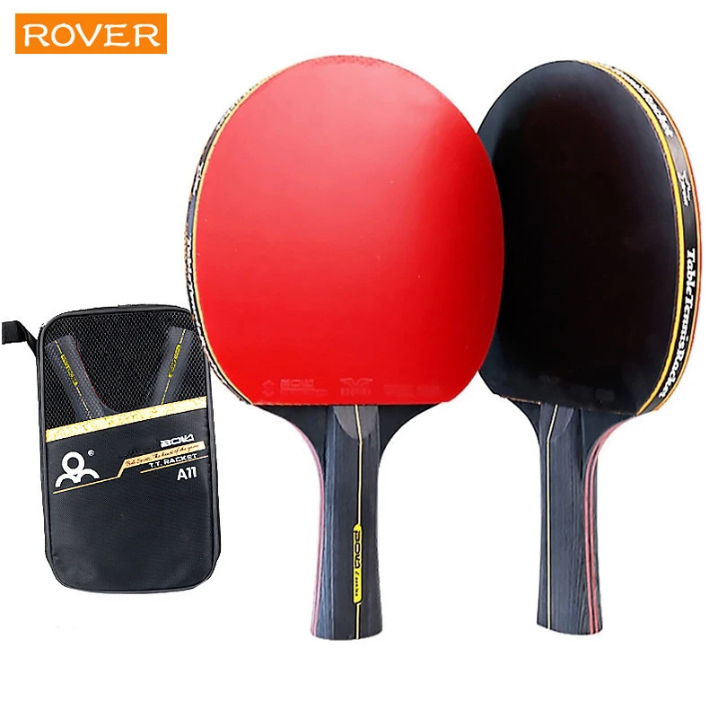 Table Tennis Forehand - 5/6 Stern Tischtennisschläger, 2 Stück, professionelles