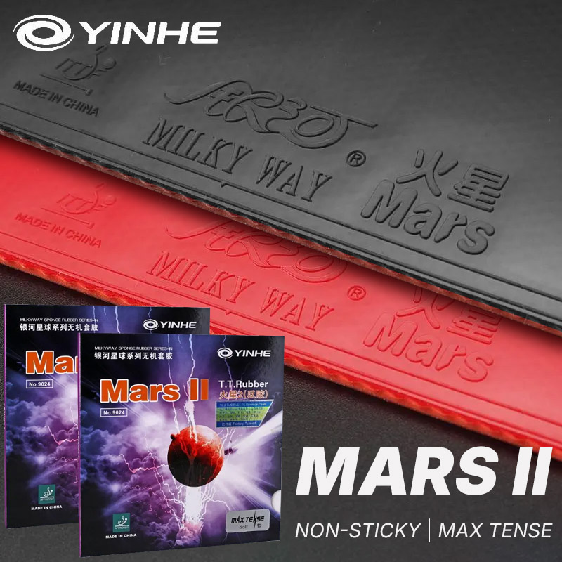 Table Tennis Defense - YINHE MARS 2-Tischtennis-Gummi ITTF, nicht klebende,