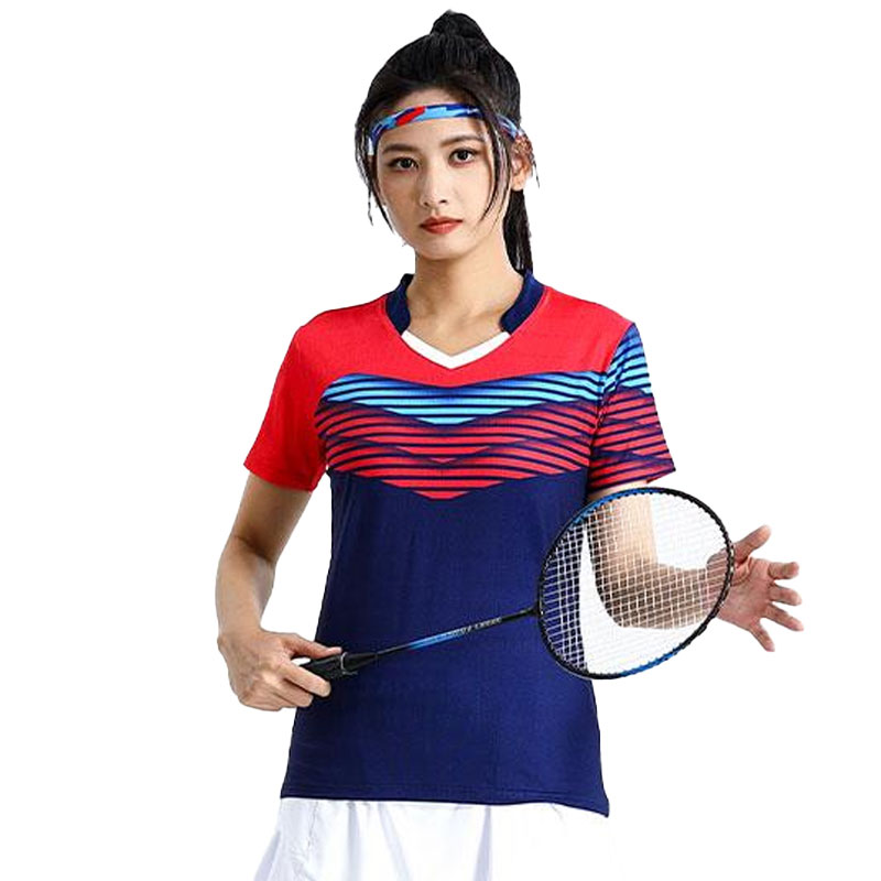 Table Tennis Volleyball - Badminton Shirts Frauen Patchwork Golf Ping