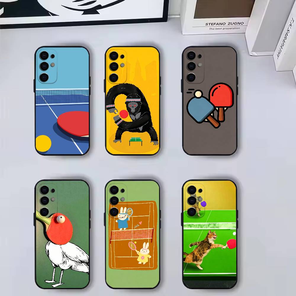 Table Tennis Quotes - Neue Tischtennis-Cartoon-Handyhülle für Samsung S25, S24,