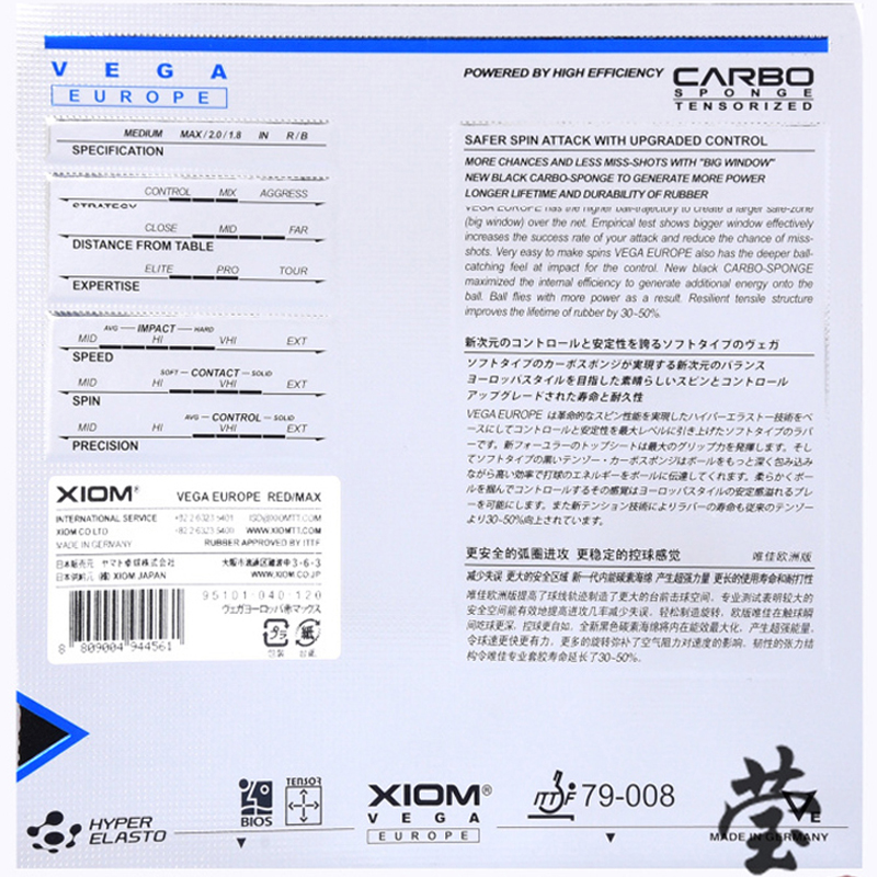 XIOM VEGA EUROPE Tischtennisbe – Table Tennis Xiom Bewertung und Preis