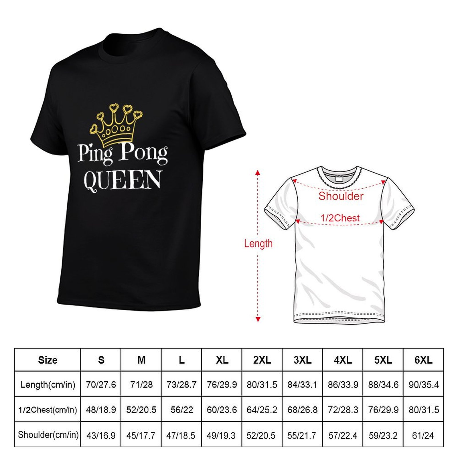 Ping Pong Queen T-Shirt für Ti – Table Tennis Queen Bewertung und Preis