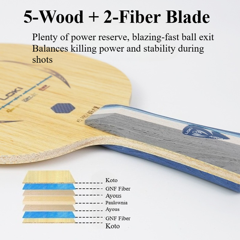 LOKI Kirin K5 PRO Tischtenniss – Table Tennis Blades Bewertung und Preis