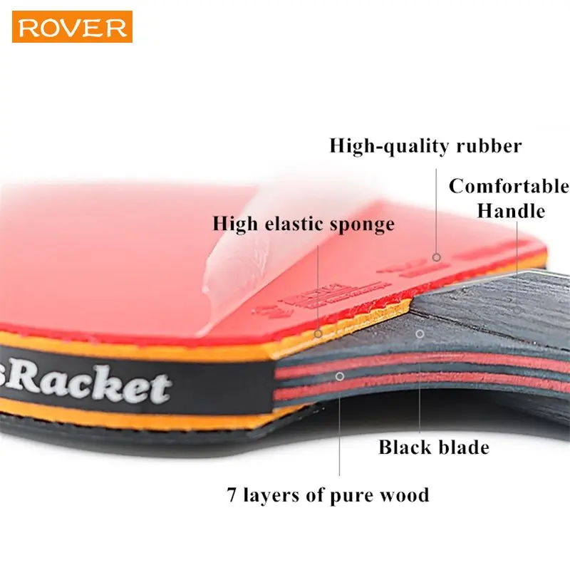 5/6 Stern Tischtennisschläger, – Table Tennis Forehand Bewertung und Preis