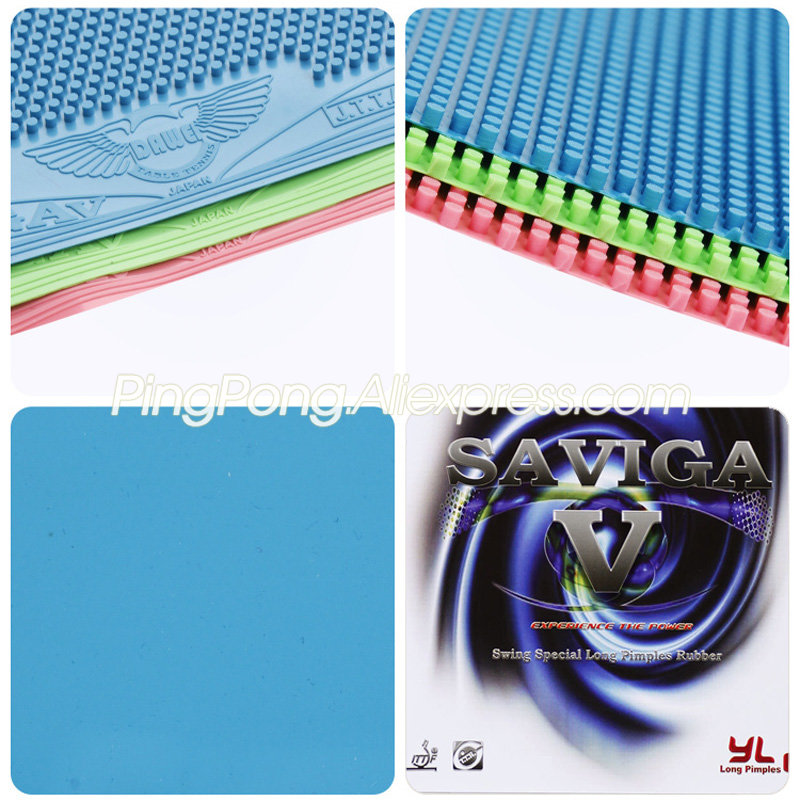 Bunte DAWEI SAVIGA V Pips-lang – Table Tennis Forehand Bewertung und Preis